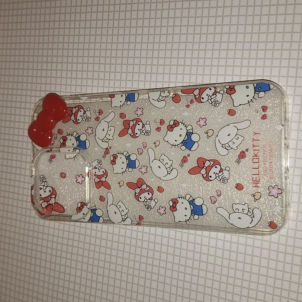 Brand new Hello Kitty Iphone 15 Pro Max Silicon Cellphone  case